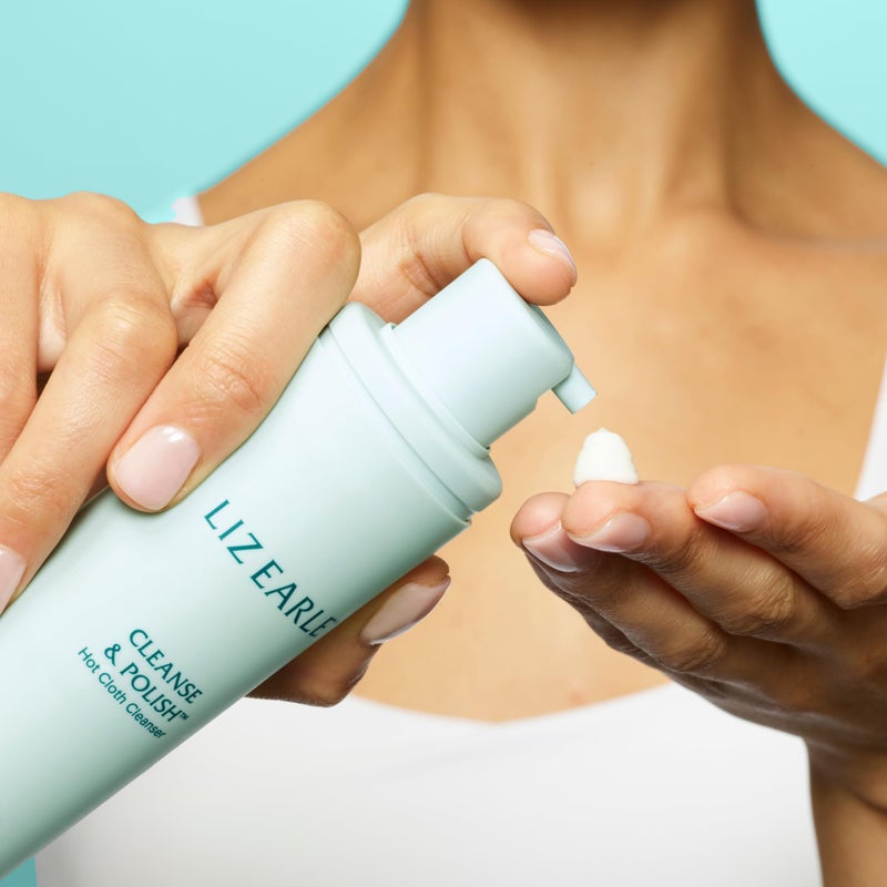 Liz Earle Cleanse & Polish Hot Cloth Face Wash - Gentle Facial Cleanser & Exfoliating Cotton Cloth - Boosts Hydration and Reveals Instant Radiance (100ml) - Image 3